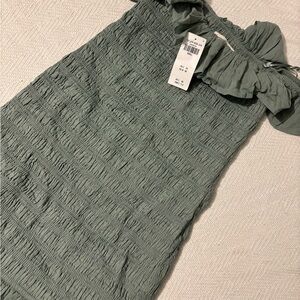 Abercrombie & Fitch Green Midi Dress